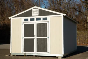 Large storage shed in outdoor