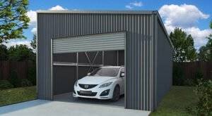 Single skillion roof garage design by Alchemist Sheds