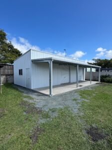 white shed