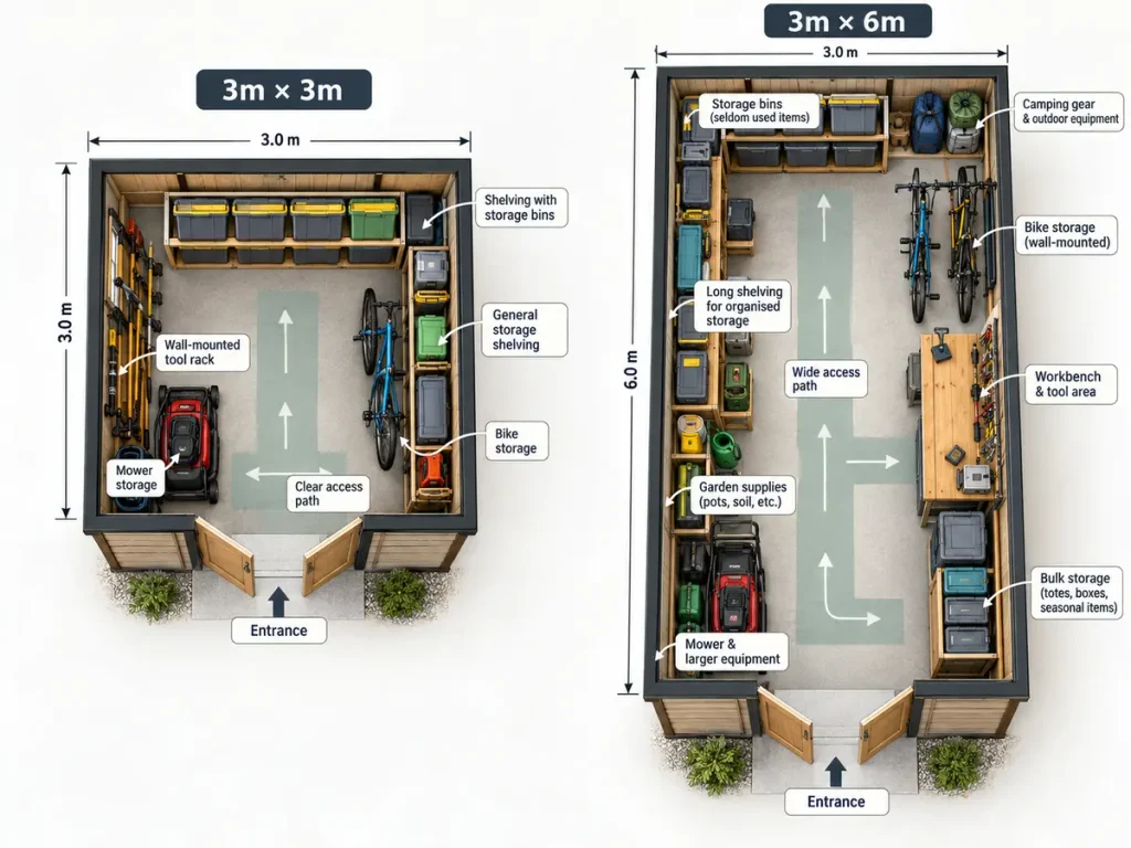 storage shed layout Airlie Beach